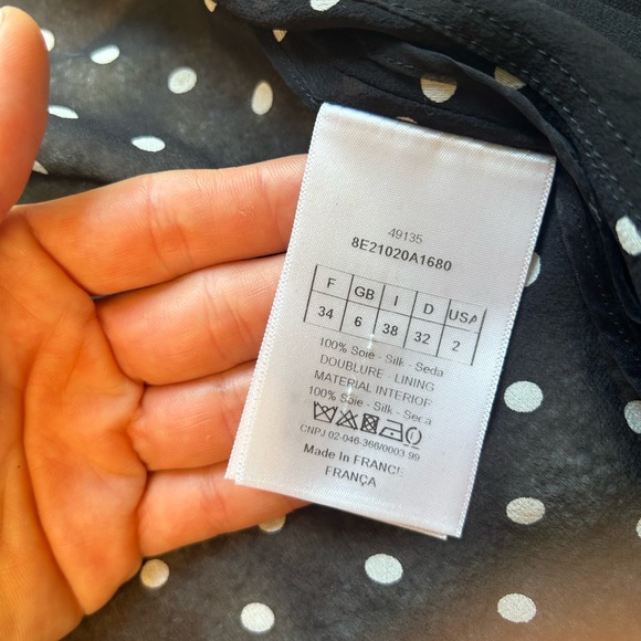 Christian Dior Sheer silk Polka Dot shorts tunic size 34 us2 jumpsuit - Picture 9 of 16